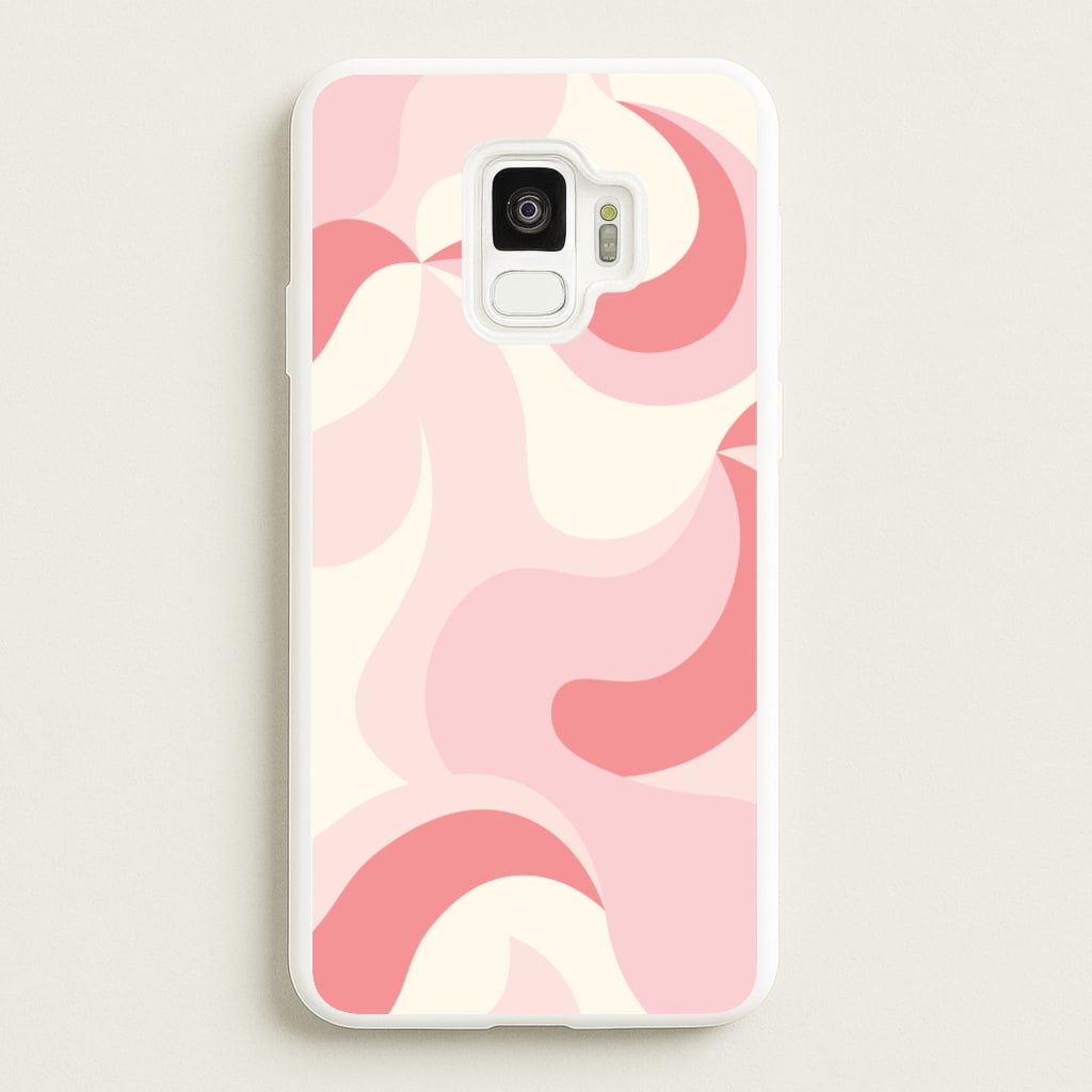 Pastel Pinks Abstract Pattern - Abstract Patterns Phone Case for Galaxy S9