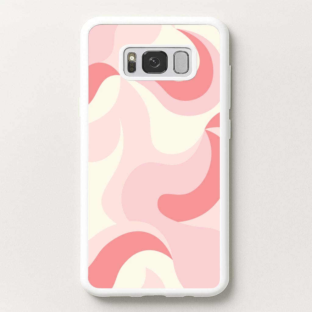 Pastel Pinks Abstract Pattern - Abstract Patterns Phone Case for Galaxy S8