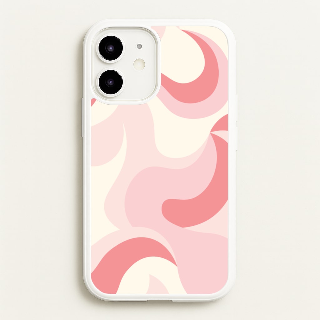 Pastel Pinks Abstract Pattern - Abstract Patterns Phone Case for iPhone 12 / 12 Pro