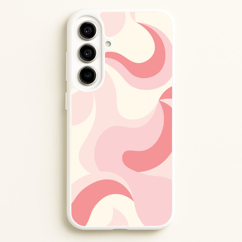Pastel Pinks Abstract Pattern - Abstract Patterns Phone Case for Galaxy A56