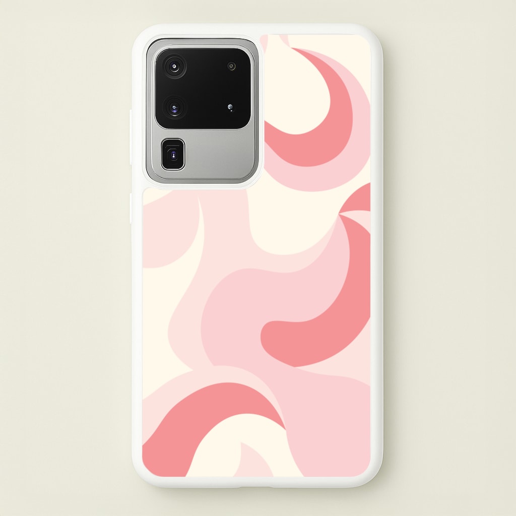 Pastel Pinks Abstract Pattern - Abstract Patterns Phone Case for Galaxy S20 Ultra