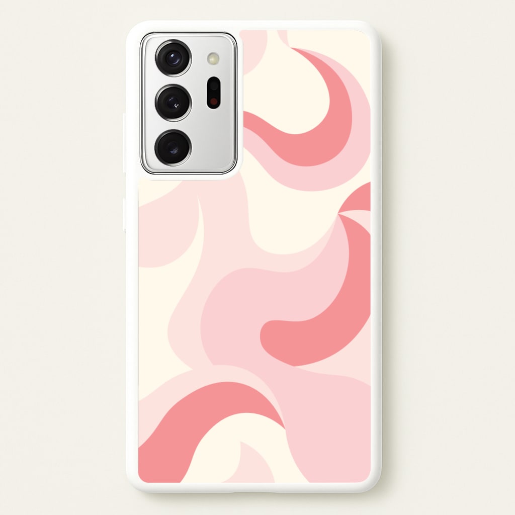 Pastel Pinks Abstract Pattern - Abstract Patterns Phone Case for Galaxy Note 20 Ultra