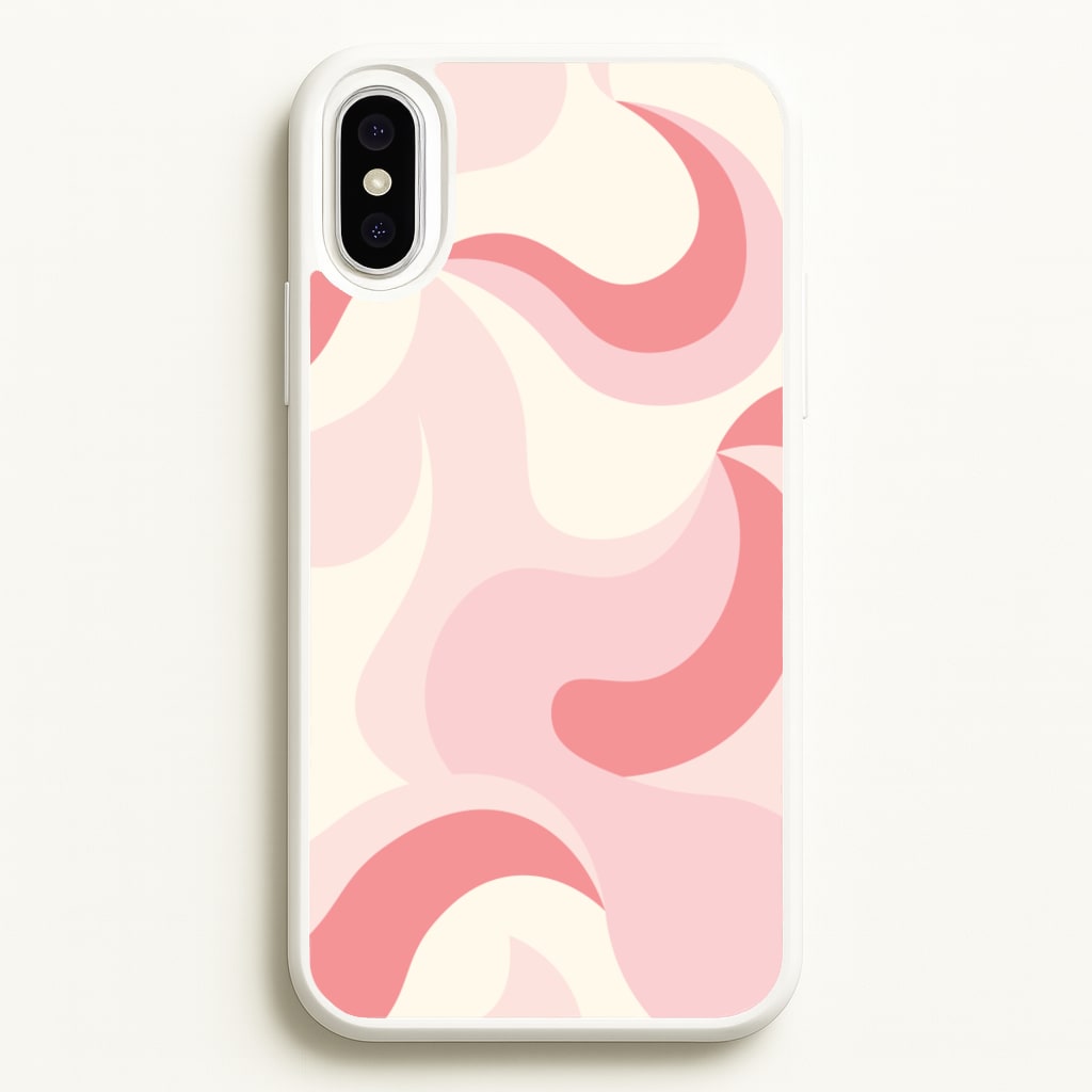 Pastel Pinks Abstract Pattern - Abstract Patterns Phone Case for iPhone XS Max