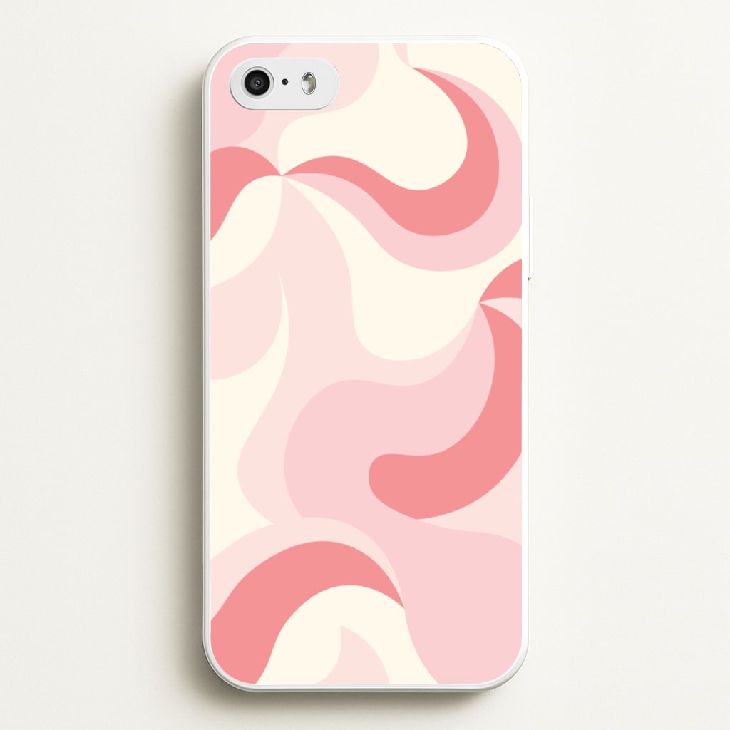 Pastel Pinks Abstract Pattern - Abstract Patterns Phone Case for iPhone 5 / 5s / SE 2016