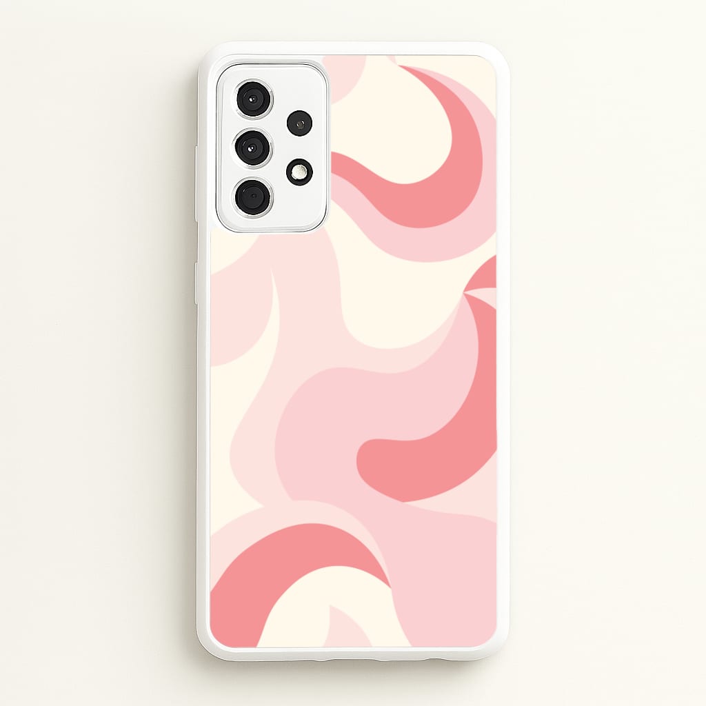 Pastel Pinks Abstract Pattern - Abstract Patterns Phone Case for Galaxy A52 / A52s