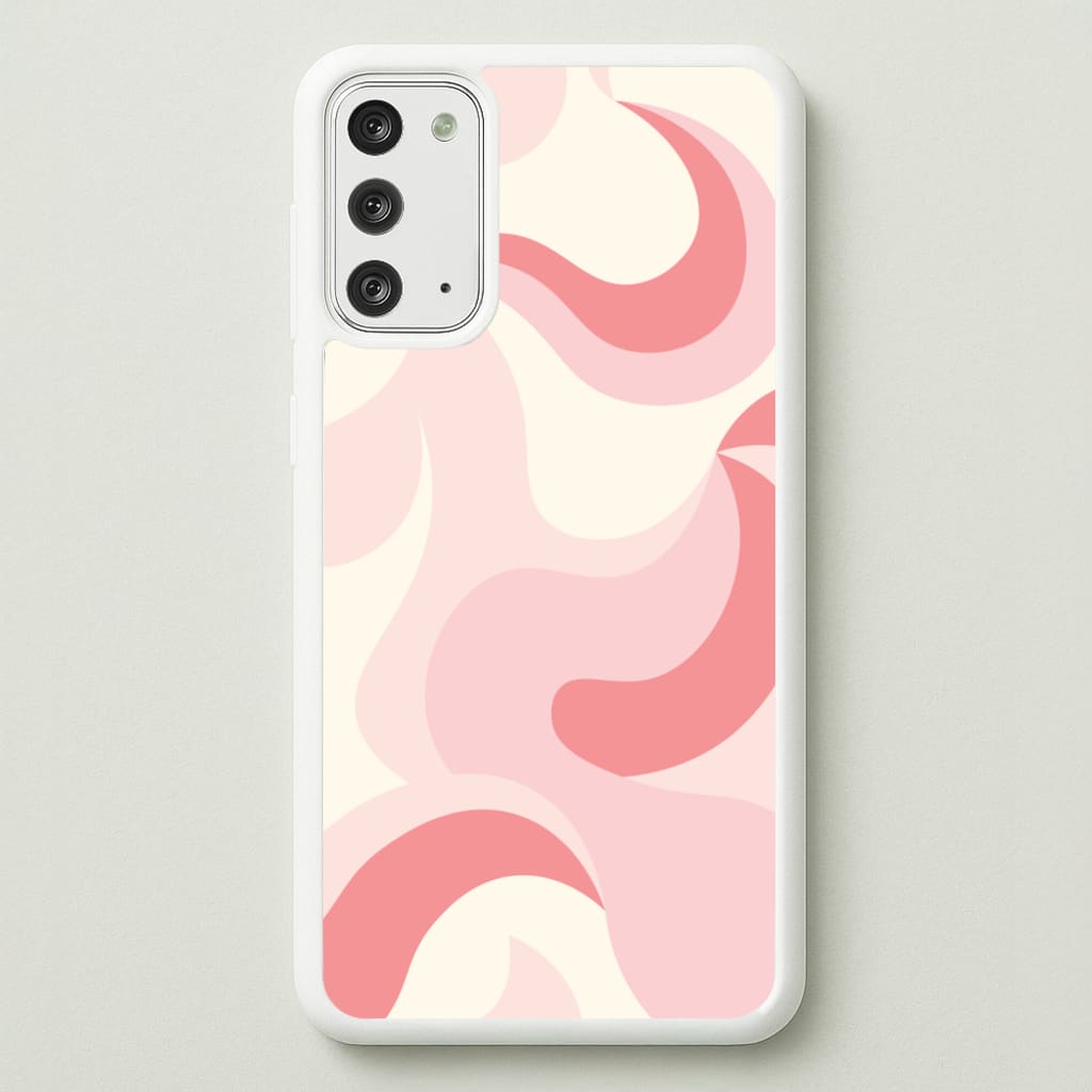 Pastel Pinks Abstract Pattern - Abstract Patterns Phone Case for Galaxy Note 20
