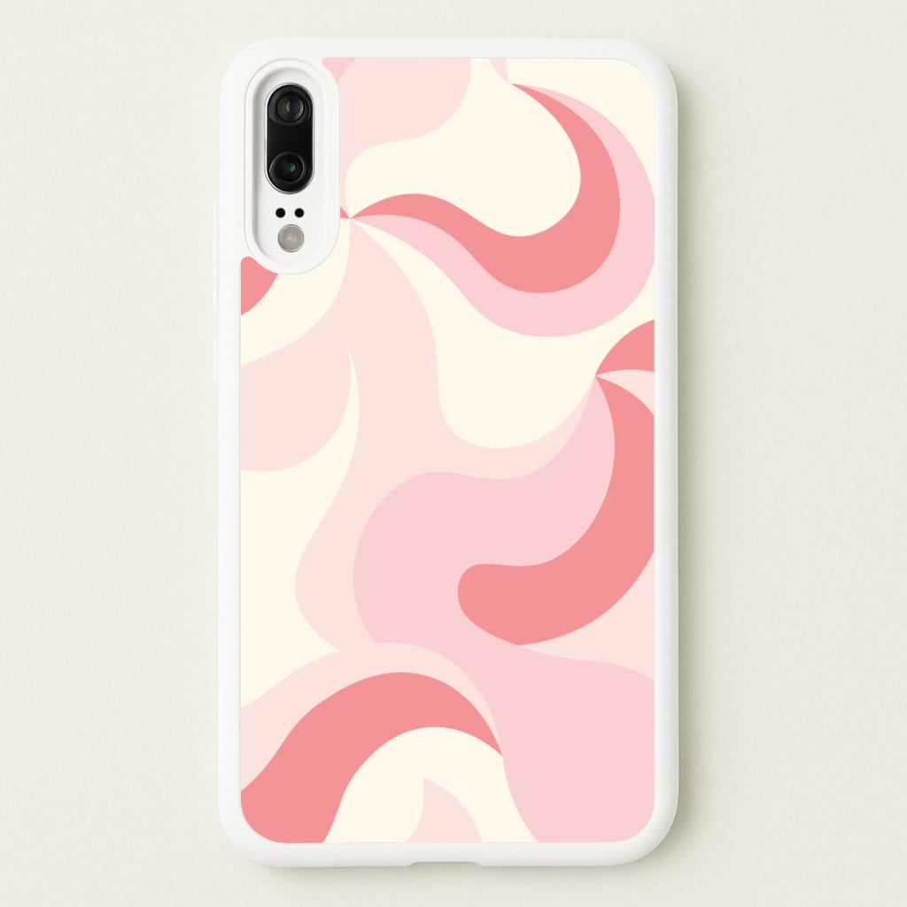 Pastel Pinks Abstract Pattern - Abstract Patterns Phone Case for Huawei P20