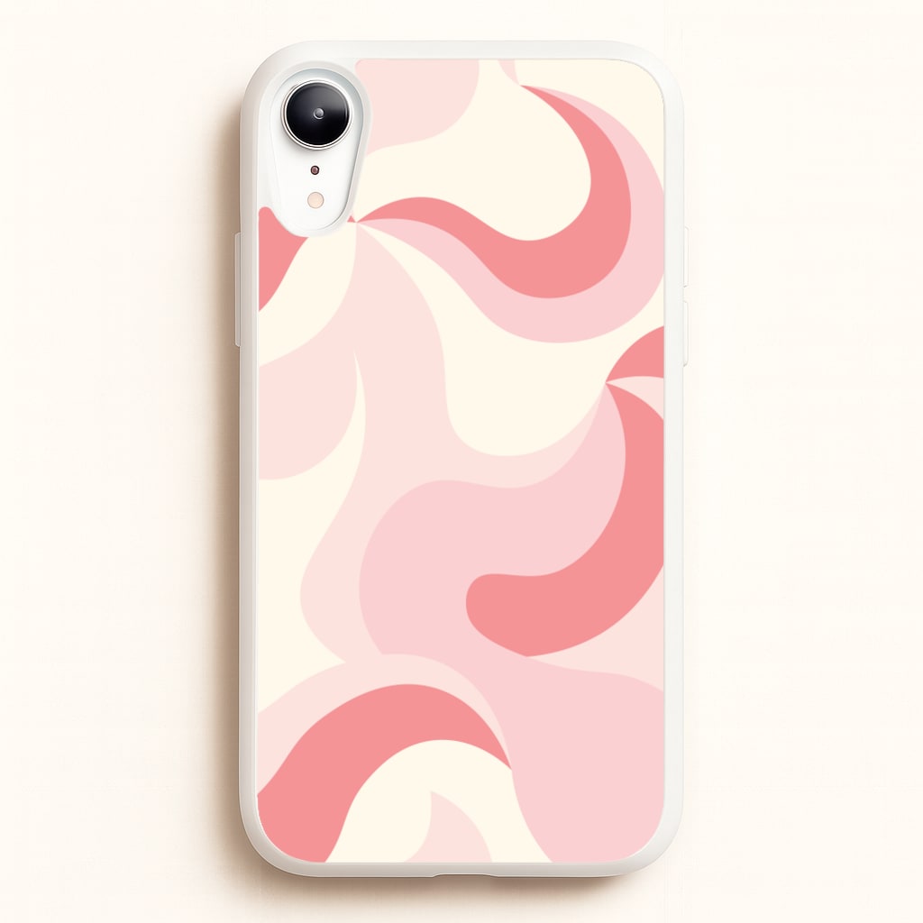 Pastel Pinks Abstract Pattern - Abstract Patterns Phone Case for iPhone XR