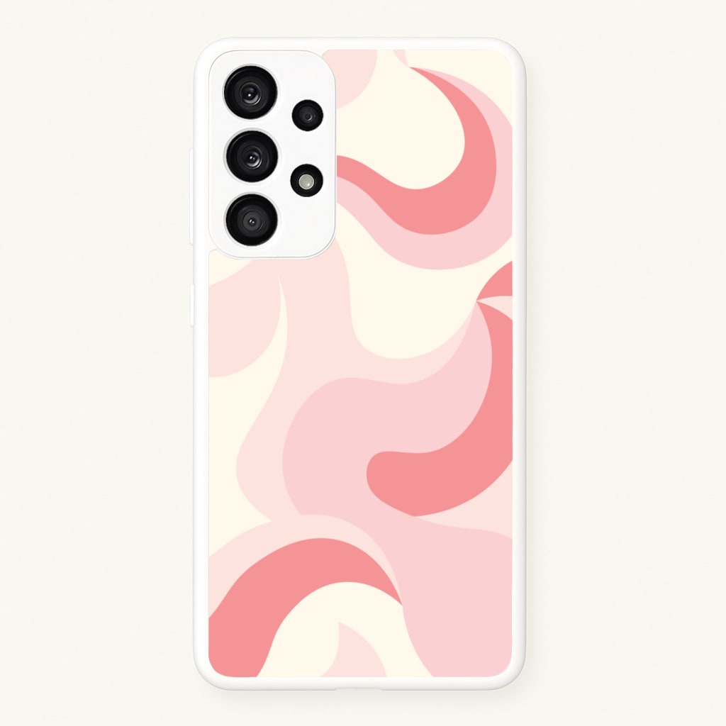 Pastel Pinks Abstract Pattern - Abstract Patterns Phone Case for Galaxy A33