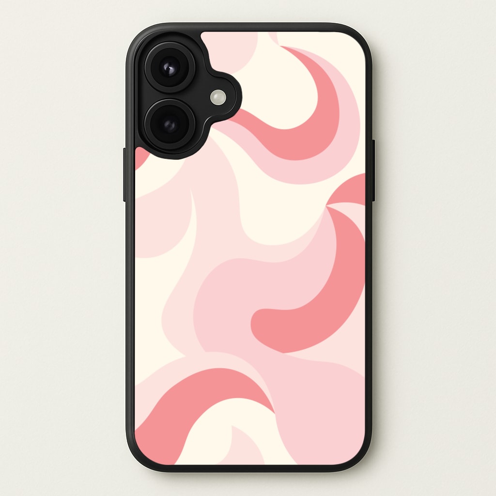 Pastel Pinks Abstract Pattern Phone Case for iPhone 17
