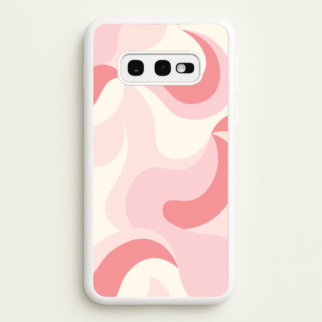 Pastel Pinks Abstract Pattern - Abstract Patterns Phone Case for Galaxy S10e