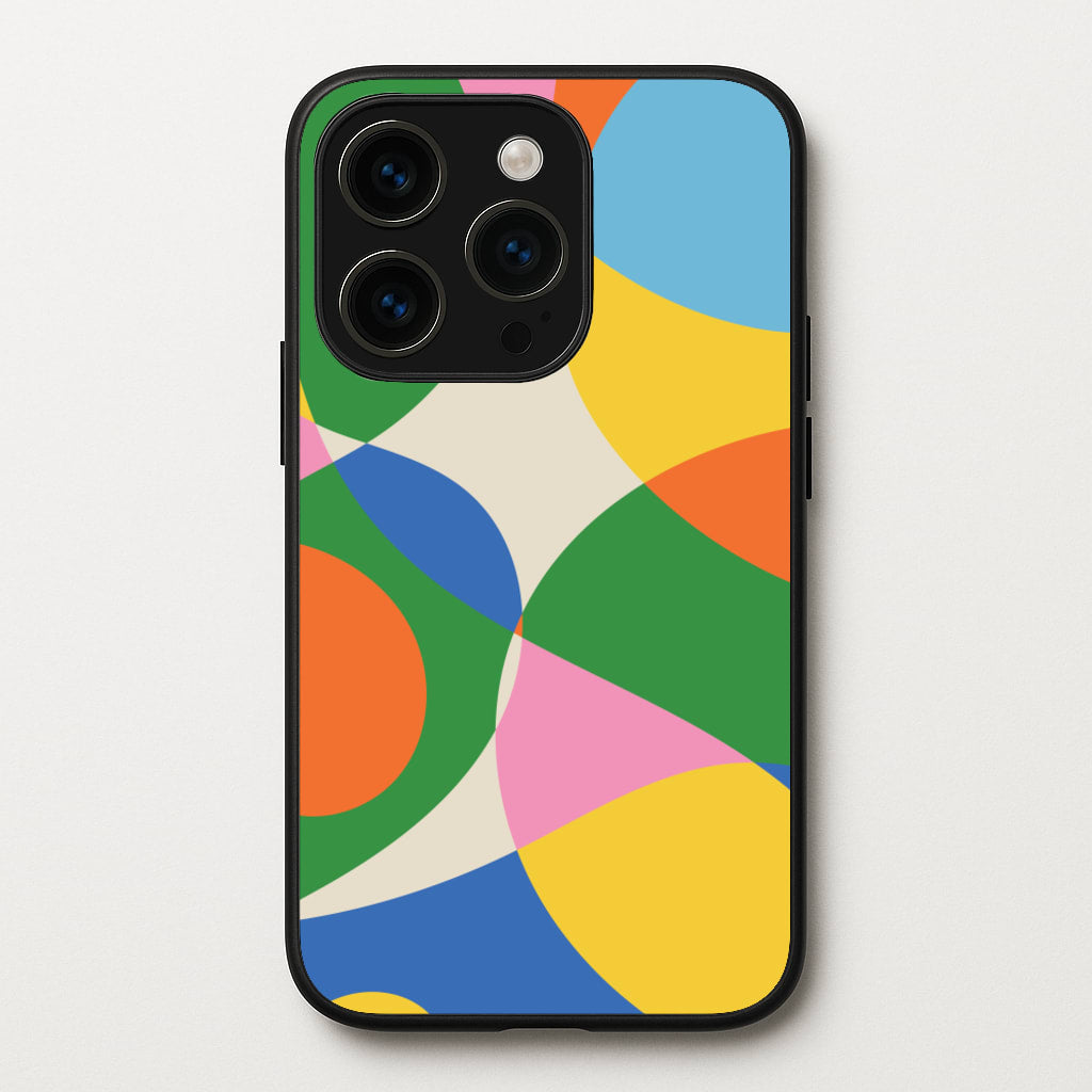 Colourful Abstract Shapes Pattern - Abstract Patterns Phone Case for iPhone 14 Pro