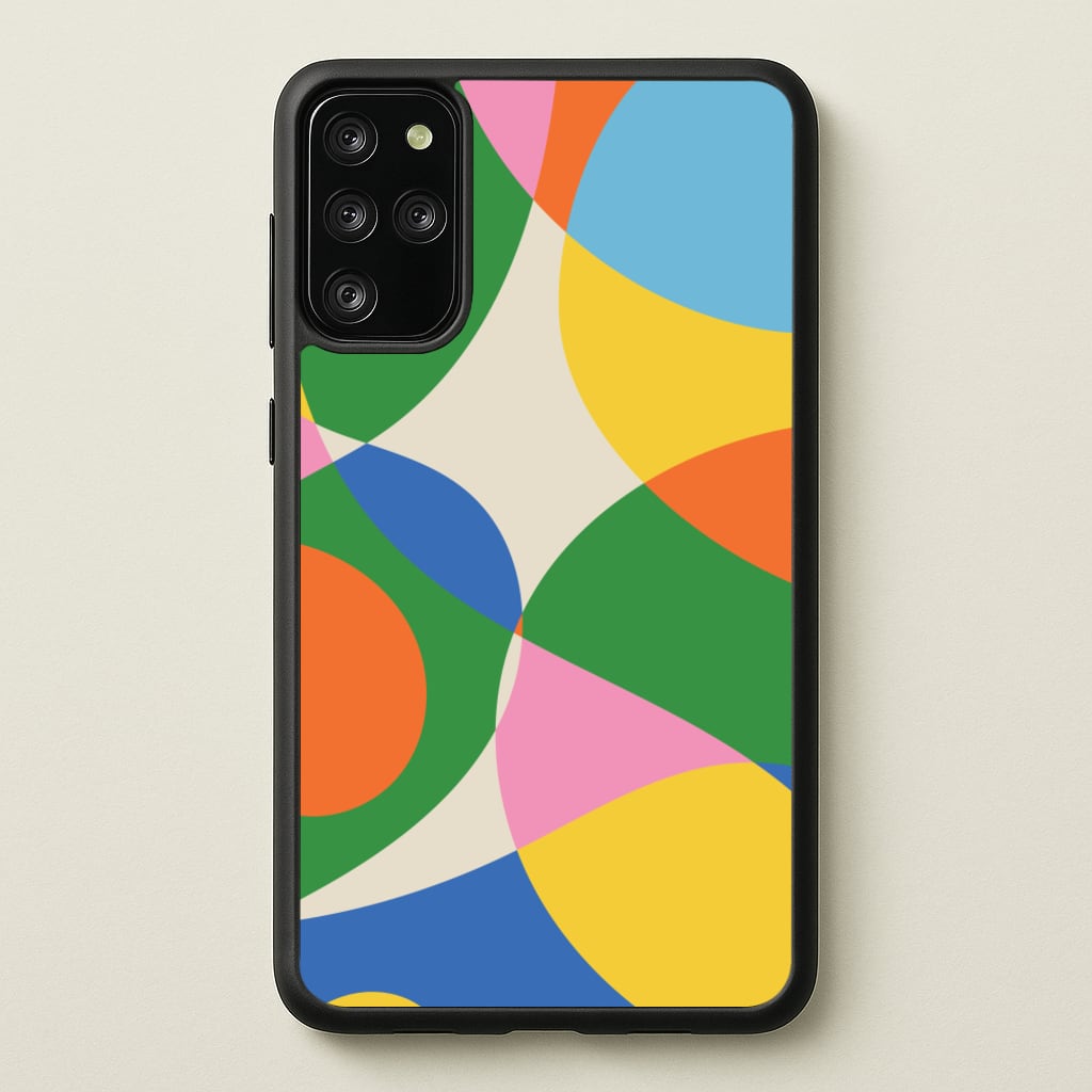 Colourful Abstract Shapes Pattern - Abstract Patterns Phone Case for Galaxy S20 Plus