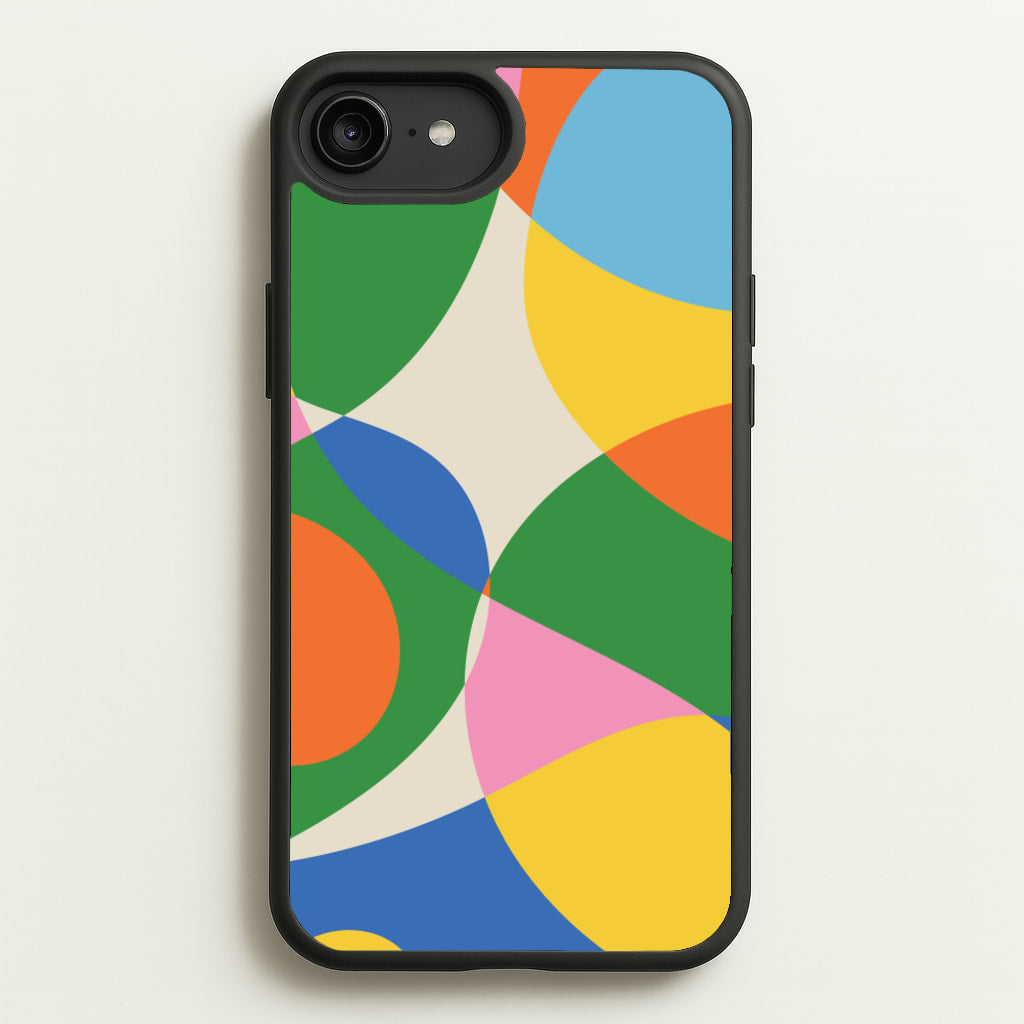 Colourful Abstract Shapes Pattern - Abstract Patterns Phone Case for iPhone 6 Plus / 7 Plus / 8 Plus