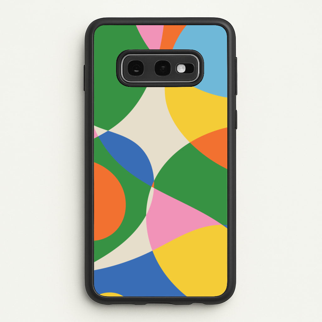 Colourful Abstract Shapes Pattern - Abstract Patterns Phone Case for Galaxy S10e