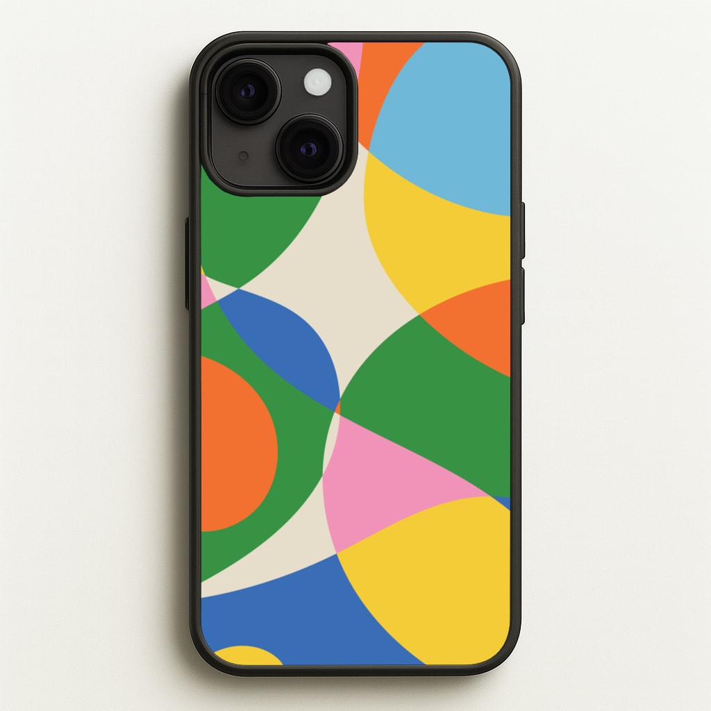 Colourful Abstract Shapes Pattern - Abstract Patterns Phone Case for iPhone 13 Mini