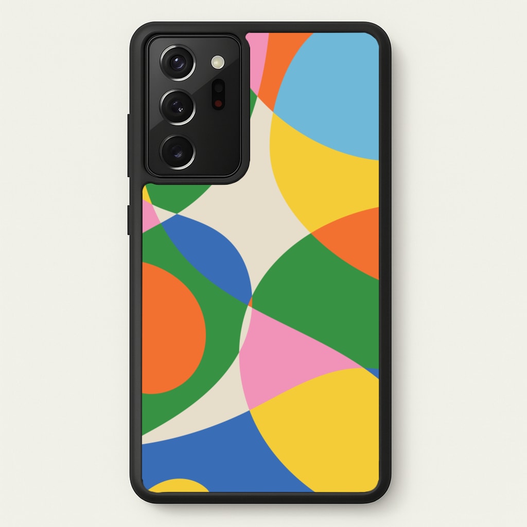 Colourful Abstract Shapes Pattern - Abstract Patterns Phone Case for Galaxy Note 20 Ultra