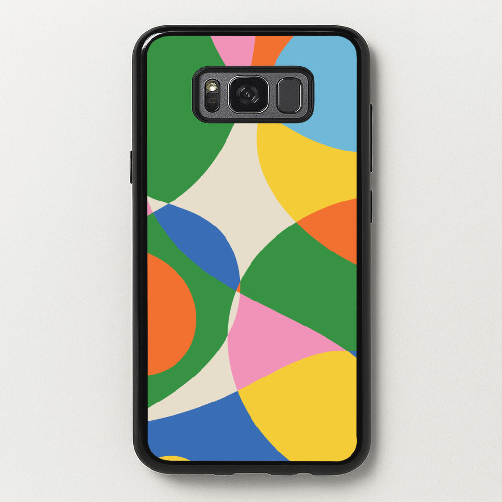 Colourful Abstract Shapes Pattern - Abstract Patterns Phone Case for Galaxy S8 Plus