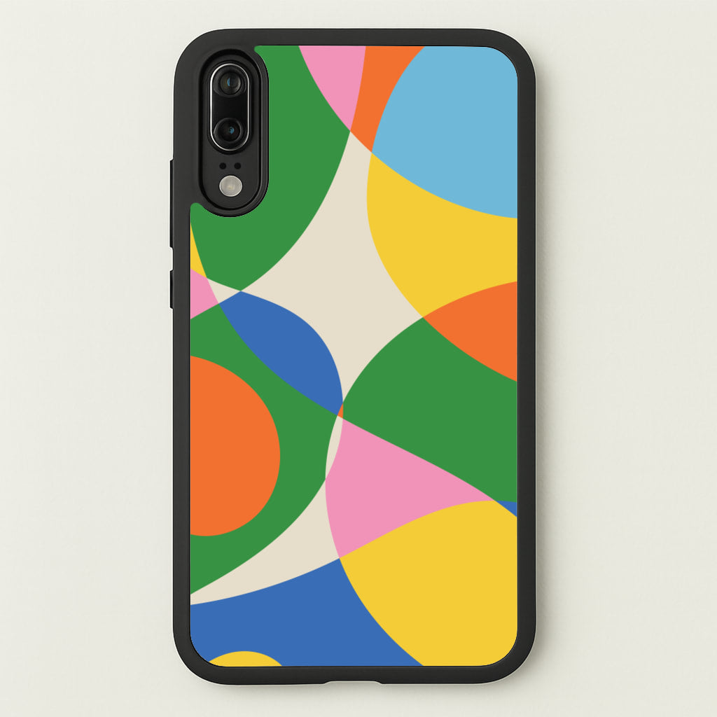 Colourful Abstract Shapes Pattern - Abstract Patterns Phone Case for Huawei P20