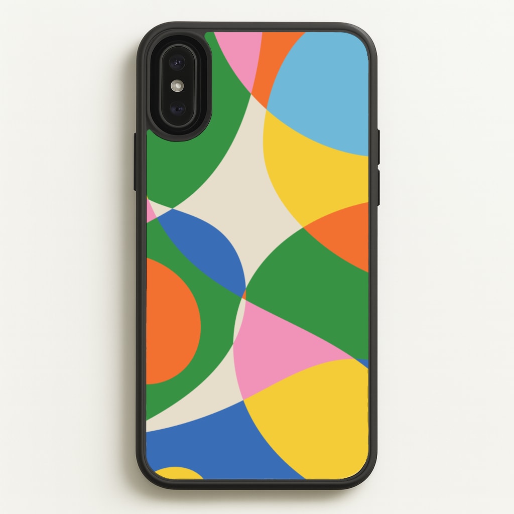 Colourful Abstract Shapes Pattern - Abstract Patterns Phone Case for iPhone XS Max