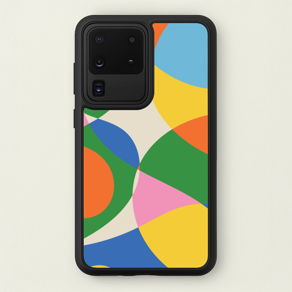 Colourful Abstract Shapes Pattern - Abstract Patterns Phone Case for Galaxy S20 Ultra
