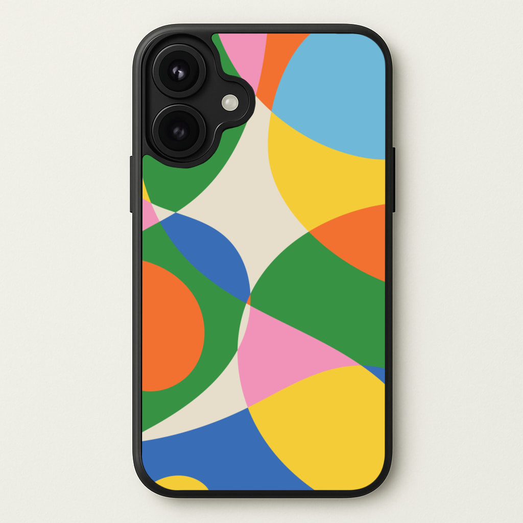 Colourful Abstract Shapes Pattern Phone Case for iPhone 17