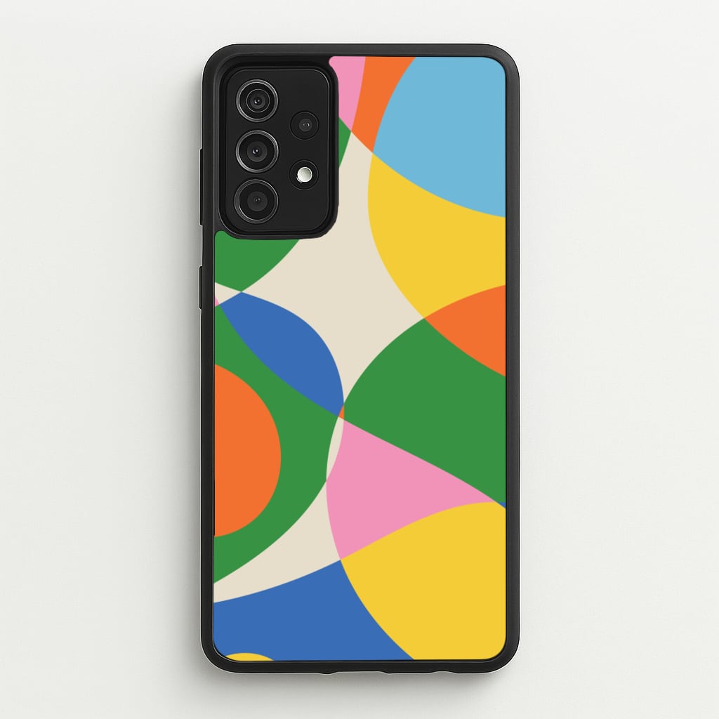 Colourful Abstract Shapes Pattern - Abstract Patterns Phone Case for Galaxy A52 / A52s