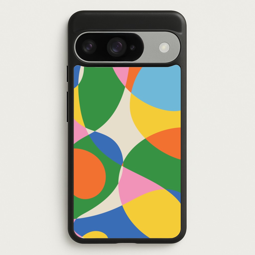 Colourful Abstract Shapes Pattern Phone Case for Google Pixel 10 / 10 Pro