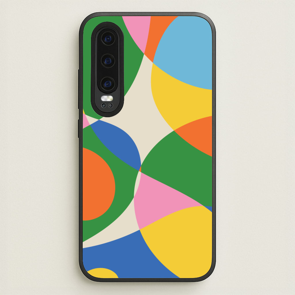 Colourful Abstract Shapes Pattern - Abstract Patterns Phone Case for Huawei P30