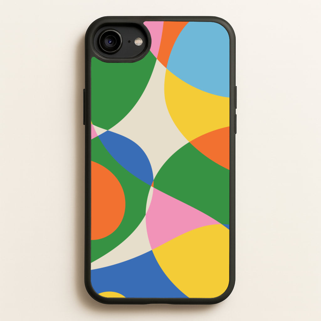 Colourful Abstract Shapes Pattern - Abstract Patterns Phone Case for iPhone 6 / 7 / 8 / SE