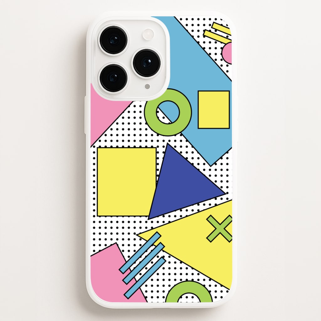 Geometric Abstract Shapes Pattern - Abstract Patterns Phone Case for iPhone 16 Pro Max