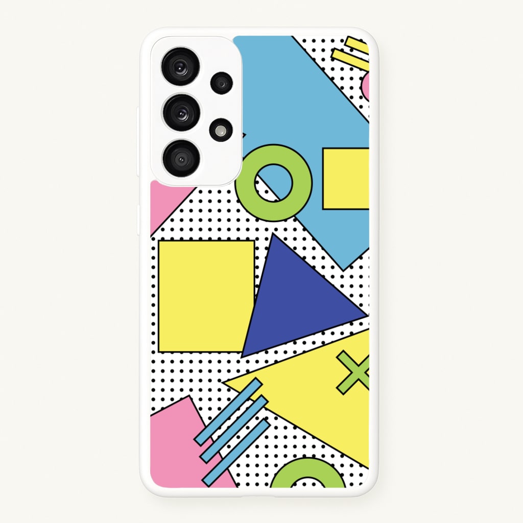 Geometric Abstract Shapes Pattern - Abstract Patterns Phone Case for Galaxy A53