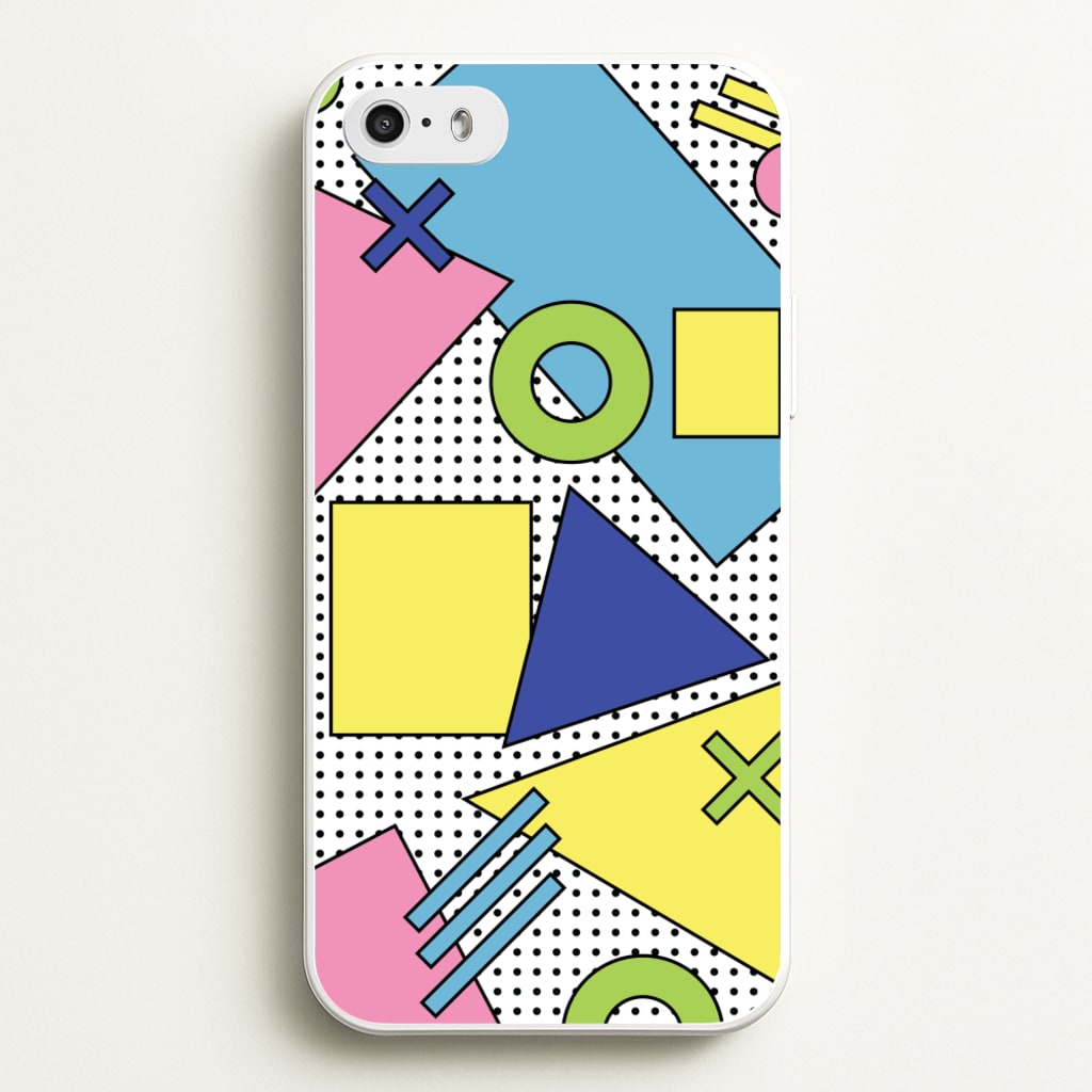 Geometric Abstract Shapes Pattern - Abstract Patterns Phone Case for iPhone 5 / 5s / SE 2016