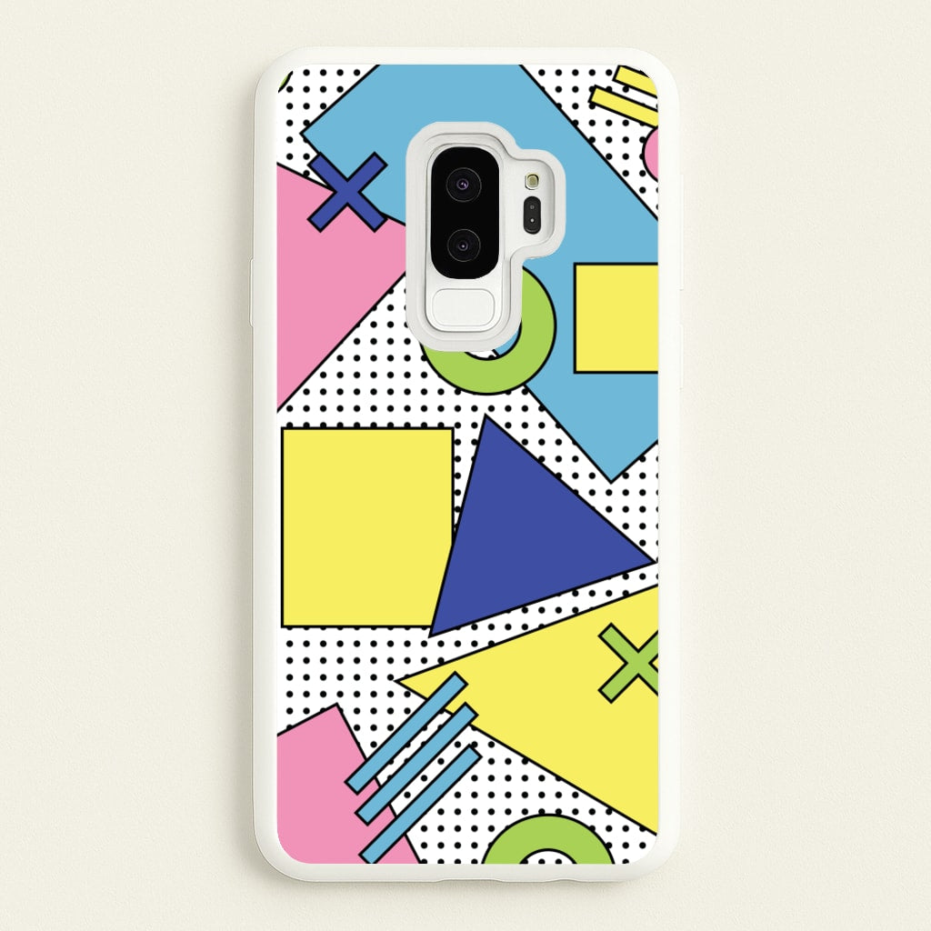 Geometric Abstract Shapes Pattern - Abstract Patterns Phone Case for Galaxy S9 Plus