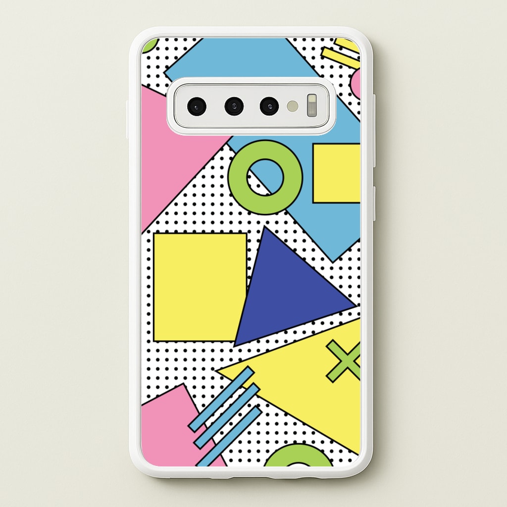 Geometric Abstract Shapes Pattern - Abstract Patterns Phone Case for Galaxy S10