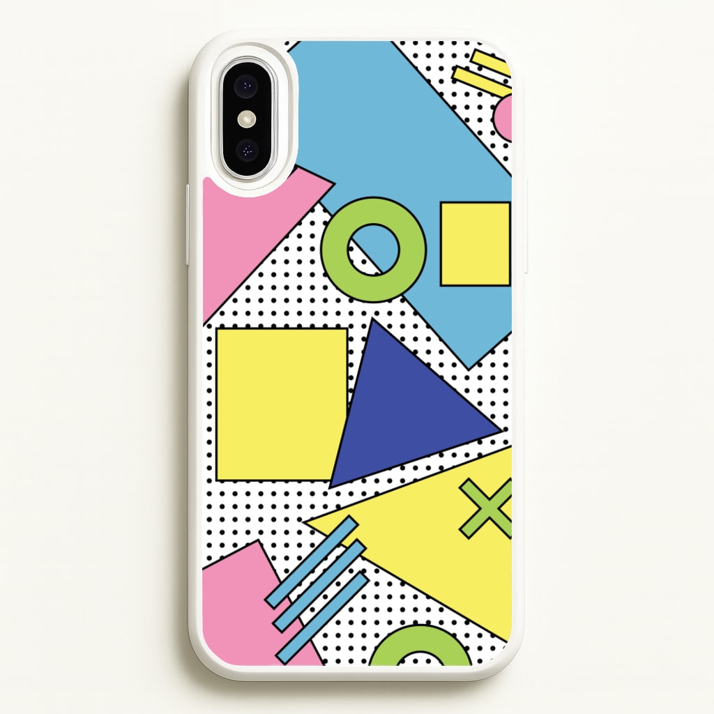 Geometric Abstract Shapes Pattern - Abstract Patterns Phone Case for iPhone XS Max
