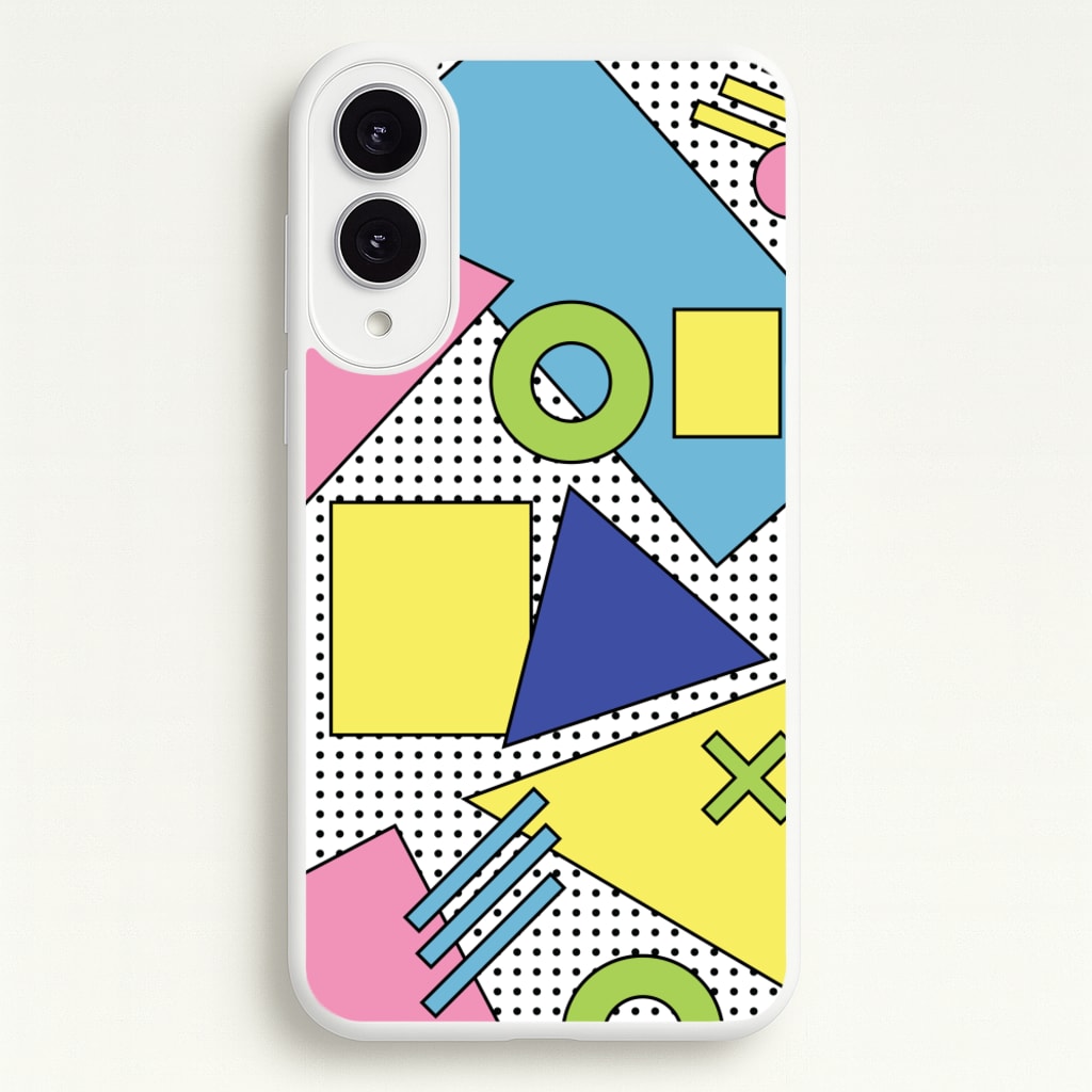 Geometric Abstract Shapes Pattern - Abstract Patterns Phone Case for Galaxy S25 Edge