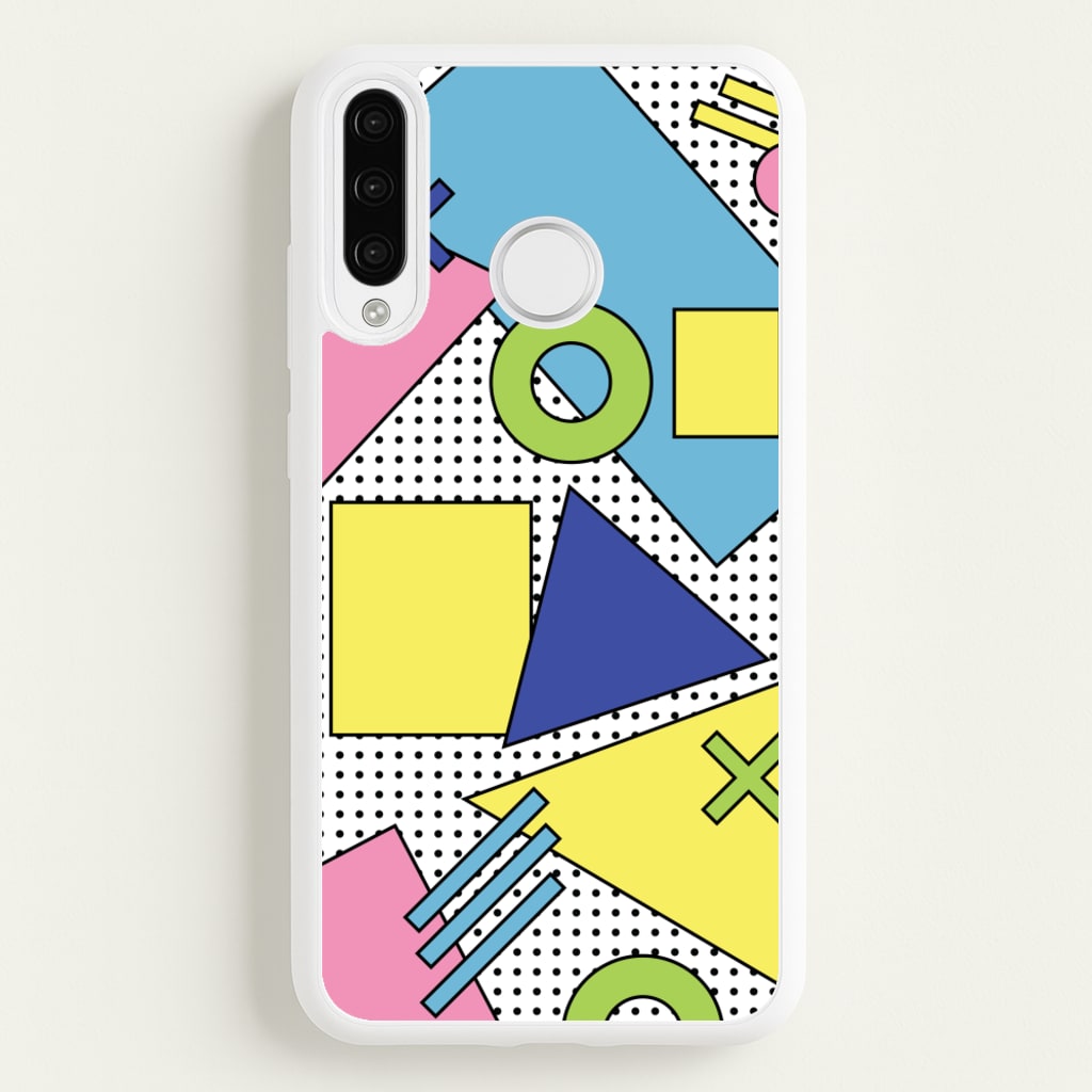 Geometric Abstract Shapes Pattern - Abstract Patterns Phone Case for Huawei P30 Lite
