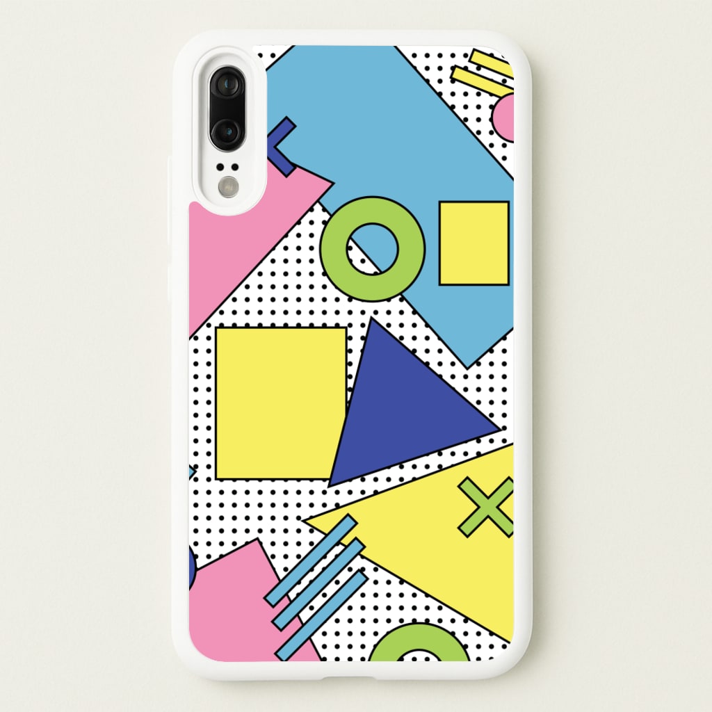 Geometric Abstract Shapes Pattern - Abstract Patterns Phone Case for Huawei P20