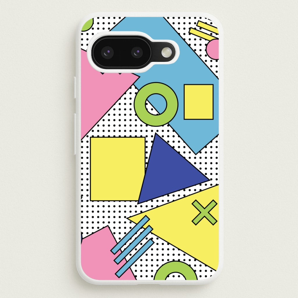 Geometric Abstract Shapes Pattern - Abstract Patterns Phone Case for Google Pixel 9a