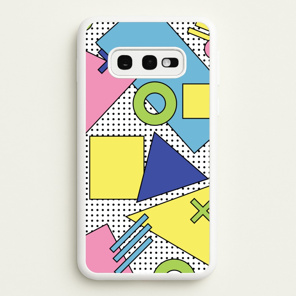 Geometric Abstract Shapes Pattern - Abstract Patterns Phone Case for Galaxy S10e