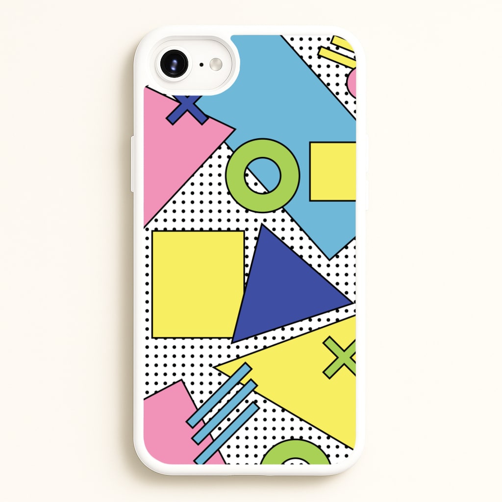 Geometric Abstract Shapes Pattern - Abstract Patterns Phone Case for iPhone 6 / 7 / 8 / SE