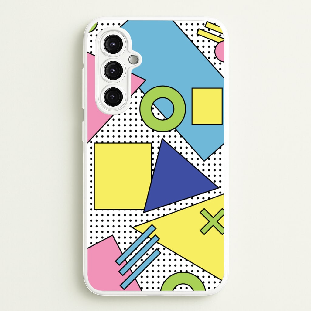 Geometric Abstract Shapes Pattern - Abstract Patterns Phone Case for Galaxy A14