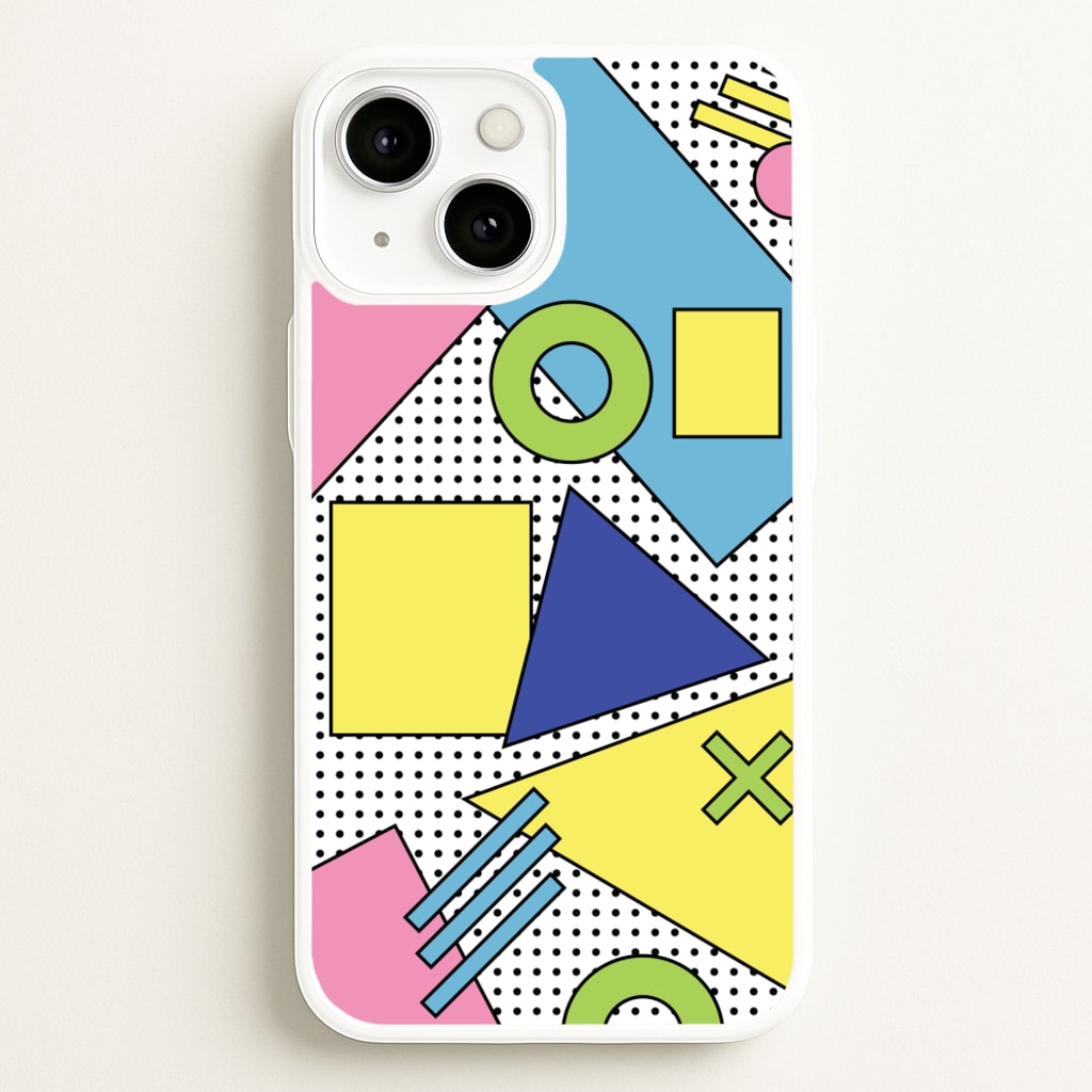 Geometric Abstract Shapes Pattern - Abstract Patterns Phone Case for iPhone 13 Mini