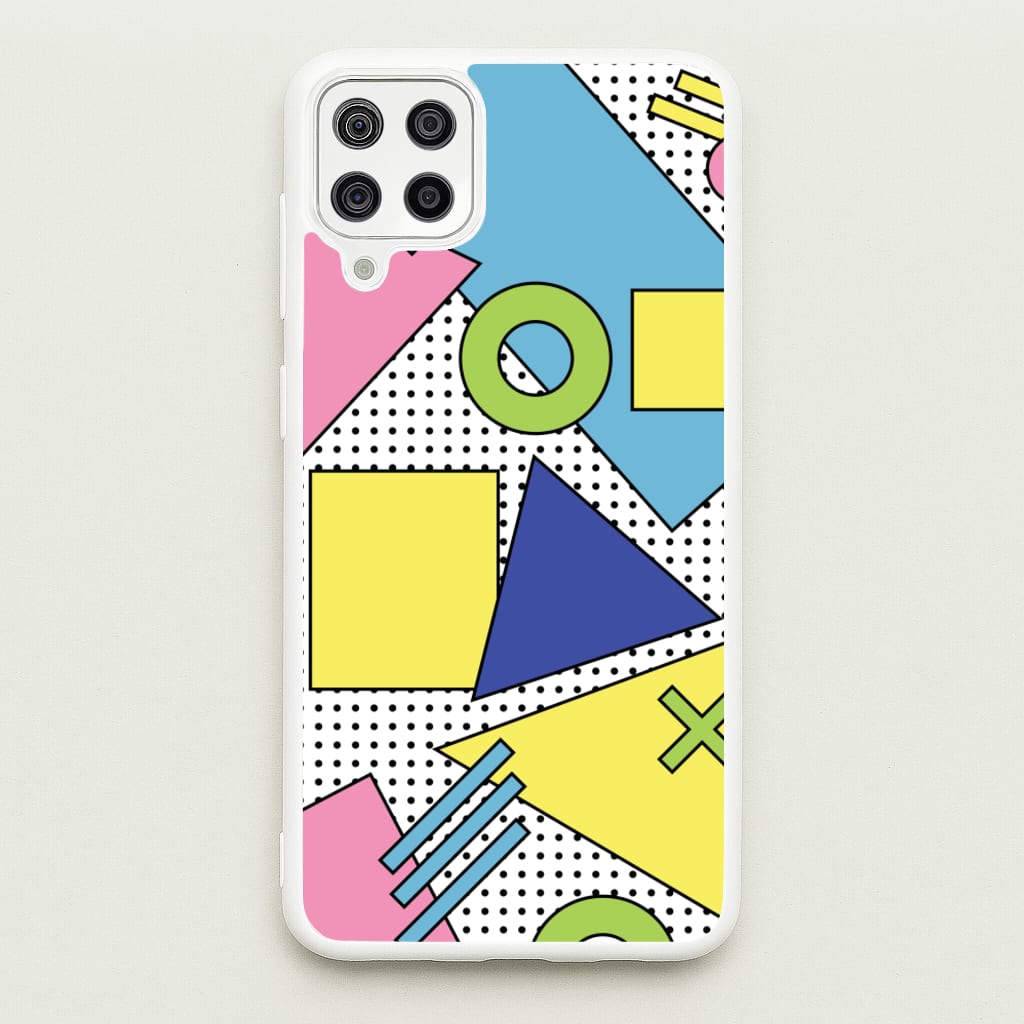 Geometric Abstract Shapes Pattern - Abstract Patterns Phone Case for Galaxy A12
