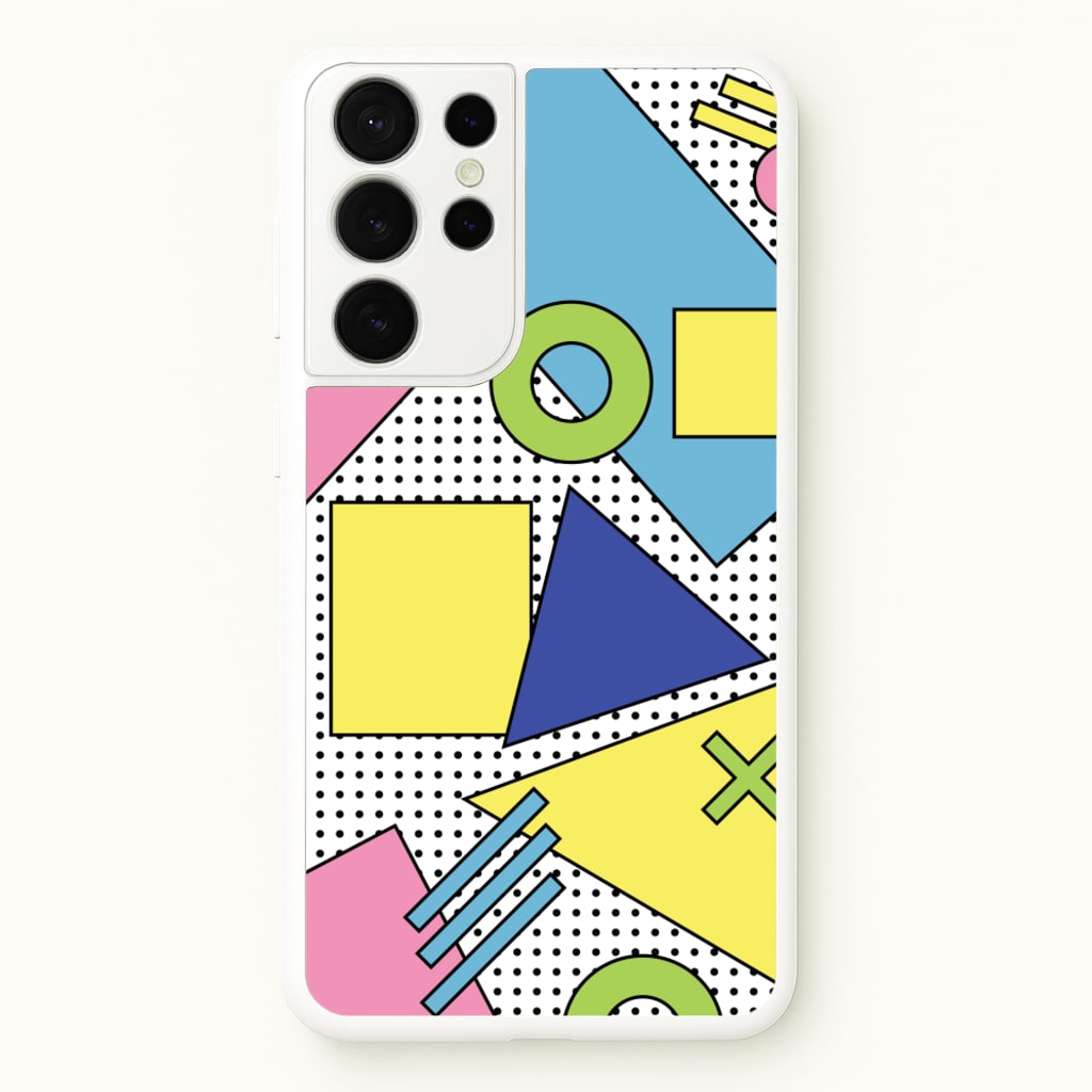 Geometric Abstract Shapes Pattern - Abstract Patterns Phone Case for Galaxy S21 Ultra