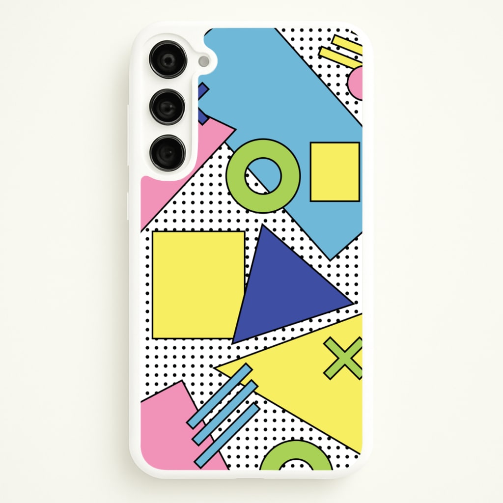 Geometric Abstract Shapes Pattern - Abstract Patterns Phone Case for Galaxy S23 Plus
