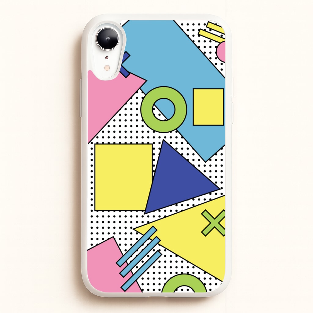 Geometric Abstract Shapes Pattern - Abstract Patterns Phone Case for iPhone XR