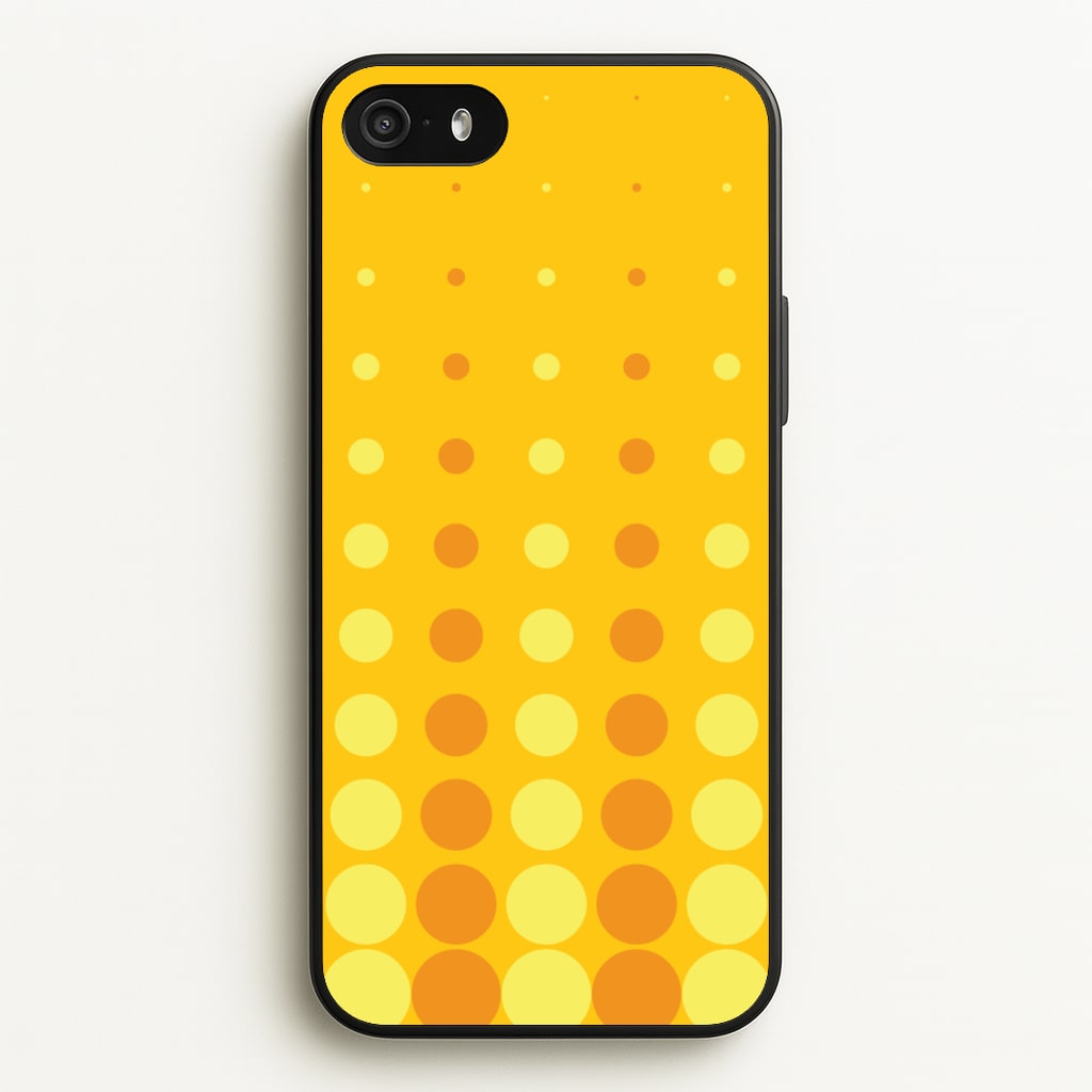 Yellow And Orange Dots Abstract Pattern - Abstract Patterns Phone Case for iPhone 5 / 5s / SE 2016