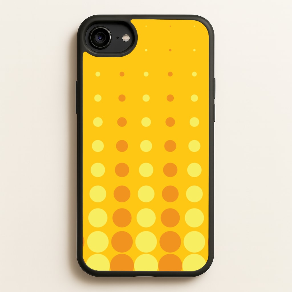 Yellow And Orange Dots Abstract Pattern - Abstract Patterns Phone Case for iPhone 6 / 7 / 8 / SE
